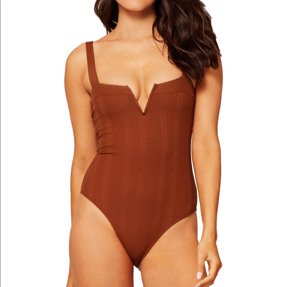 L space cha cha pointelle rob one- piece